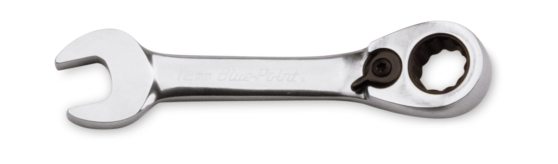 12 mm 12-Point Metric 15° Offset Short Ratcheting Combination Wrench (Blue-Point®) | BOERMS12 12 mm 12-Point Metric 15° Offset Short Ratcheting Combination Wrench (Blue-Point®) | BOERMS12
